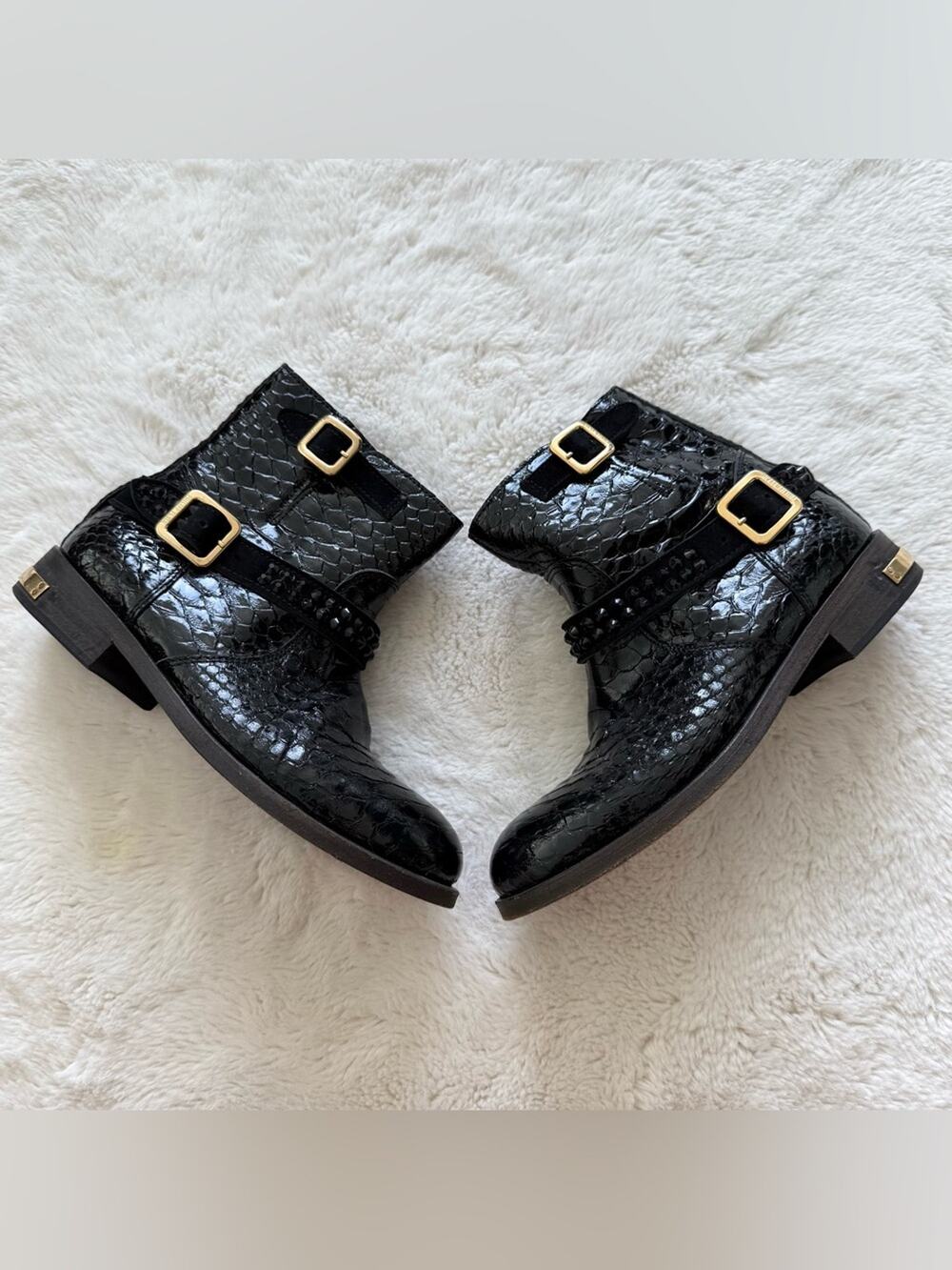 Philipp Plein croc embossed leather women boots size 36EU Authentic Retail 1700$